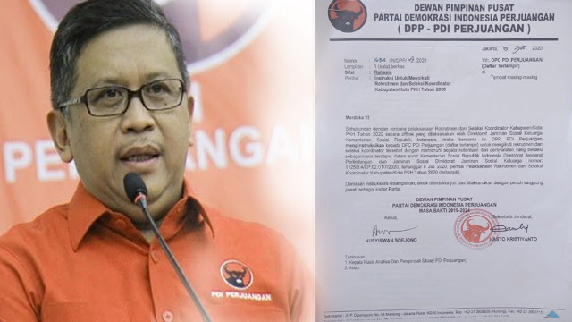 Bocor Surat Rahasia Instruksi Kader PDIP Ikut PKH, Hasto: Itu Bagian dari Tradisi Demokrasi Partai