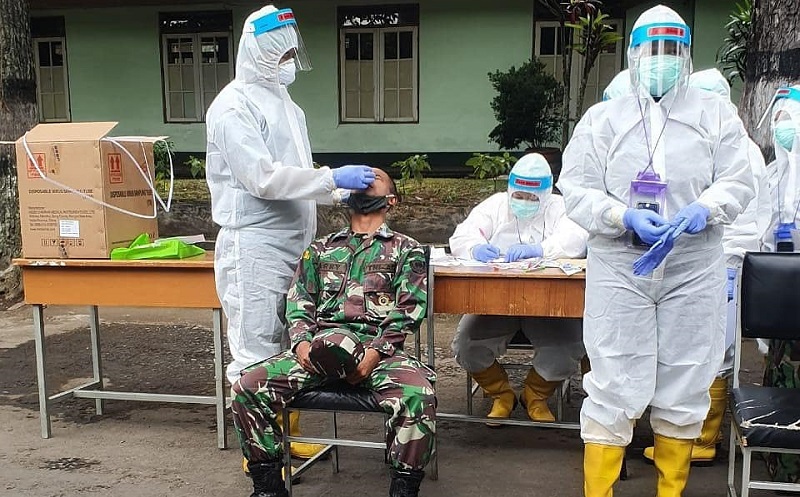 TNI AD Kembali Mengumumkan Perkembangan Kasus Positif Virus Corona di Klaster Secapa AD di Bandung, Pasien Covid-19 Sembuh Tambah 16 Jadi 1.136 Orang