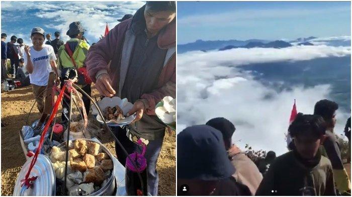 Viral Pedagang Bakso di Puncak Gunung Cikuray Garut Diserbu Pendaki hingga Rela Antre