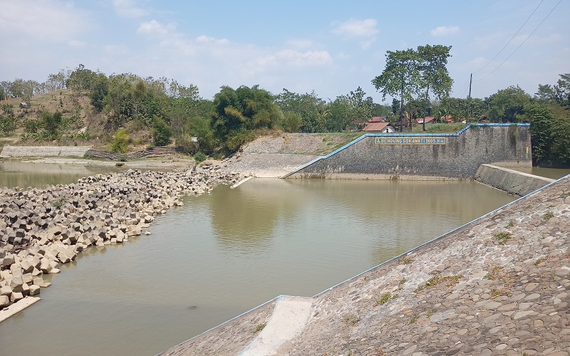 Bendungan Sokawati di Desa Sokawati Pemalang Mengering Hingga 50 Persen, Ribuan Hektare Sawah Tak Bisa Dialiri Air