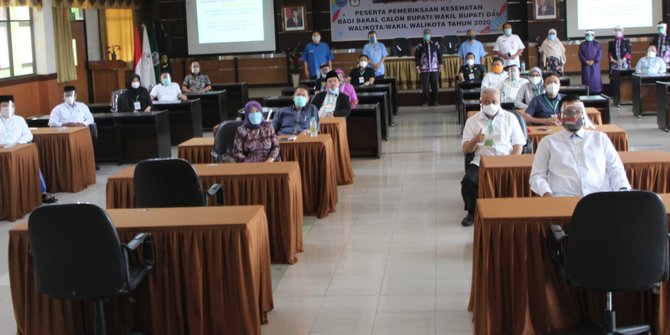 13 Bakal Paslon Kepala Daerah Mengikuti Serangkaian Tes di RSSA Malang, Datang Bergelombang