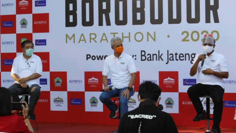 Ajang Borobudur Marathon 2020 Akan Dihelat di Magelang, 'Kalau Mau Ikutan, Lari Virtual Saja Ya' Ujar Gubernur Jateng