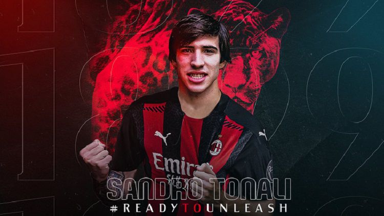 Sandro Tonali Meresmikan Kepindahannya Ke AC Milan, Mendapat Nomor Punggung 8
