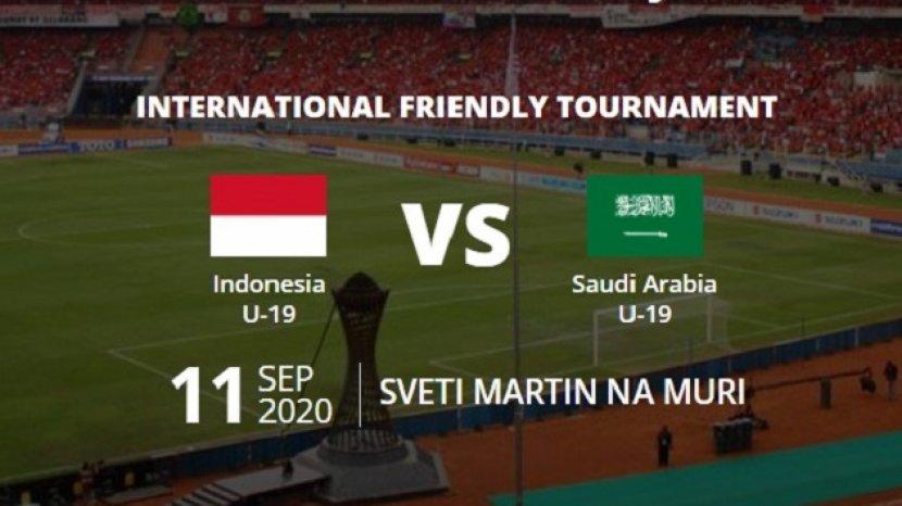 Live Streaming International U-19 Friendly Tournament 2020 : Timnas Indonesia U-19 VS Arab Saudi, Dimulai Pukul 21.30 WIB
