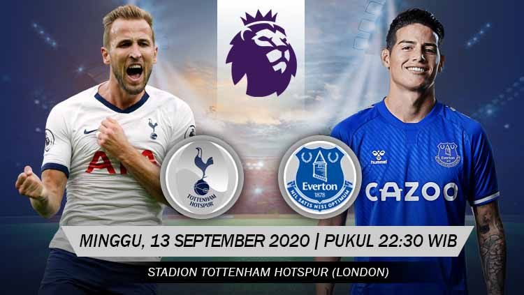 Live Streaming Premier League Antara : Tottenham Hotspur vs Everton, Live di Net TV
