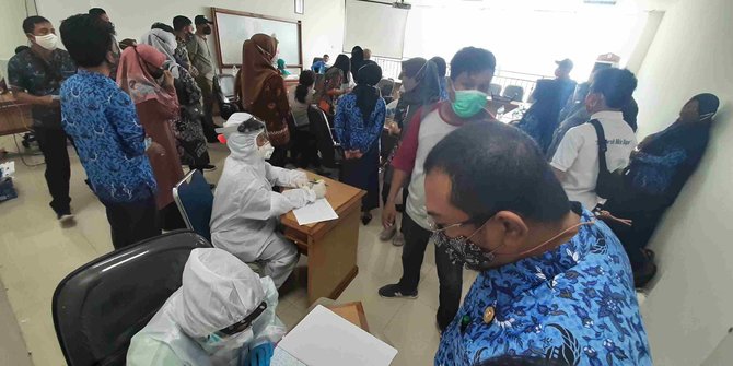Wakil Ketua DPRD Provinsi Sulawesi Barat Dinyatakan Positif Covid-19, Anggota DPRD Sulbar Ikut Rapid Test Massal