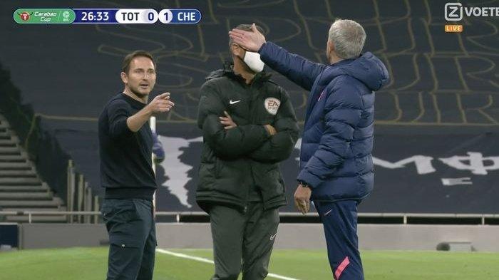 Mourinho dan Lampard Adu Mulut di Laga Tottenham vs Chelsea, Apa yang Mereka Pertengkarkan?