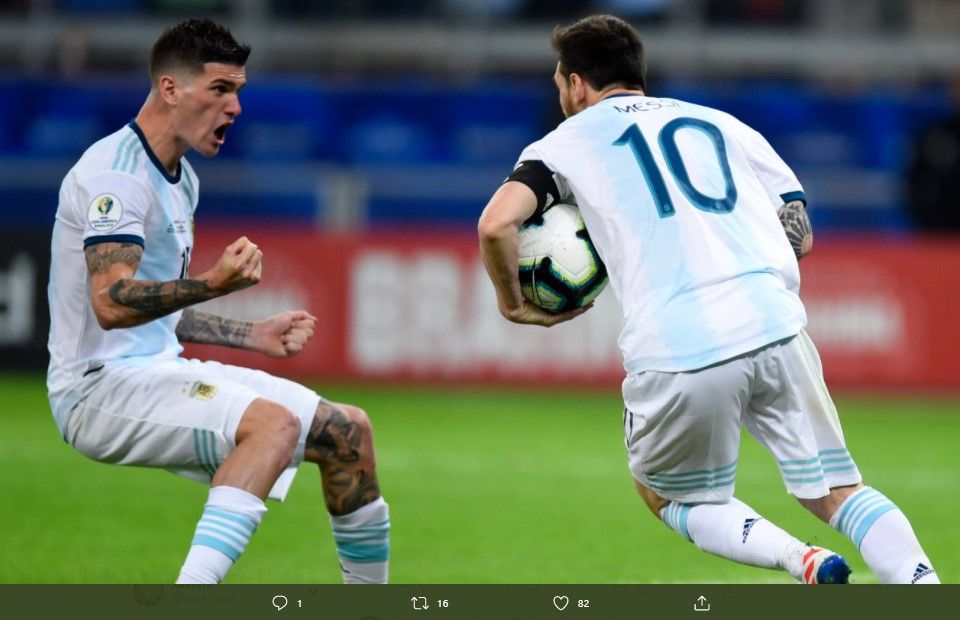 SEDANG BERLANGSUNG Argentina Vs Ekuador, Kualifikasi Piala Dunia 2022, Messi bawa Unggul Argentina 1-0 