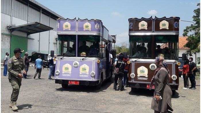 Dua Unit Bus Wusata Tampormas Kota Sumedang Bakal Digunakan Untuk Transportasi Jelajah Kawasan Wisata Jatigede