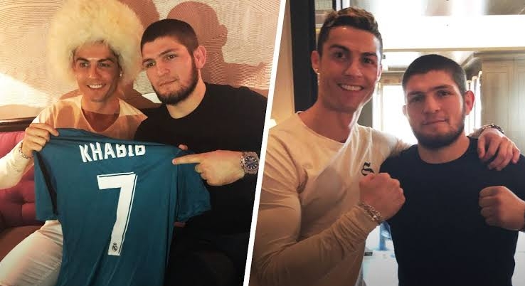 Jelang Lawan Justin Gaethje Minggu Ini, Khabib Dapat Dukungan Doa Dari Cristiano Ronaldo 