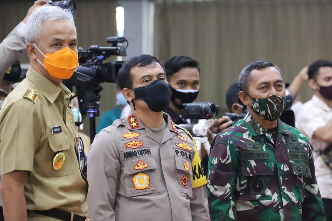 Kapolda Jateng : Polri bersama TNI dan Stake Holder akan tegakkan disiplin Protokol Kesehatan saat Liburan Panjang nanti