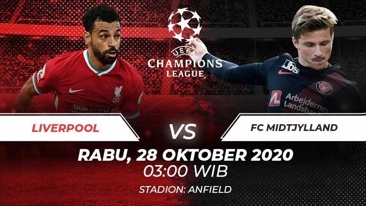 Link Live Streaming Liga Champions : Liverpool vs Midtylland, Dimulai Pukul 03.00 WIB Dini Hari