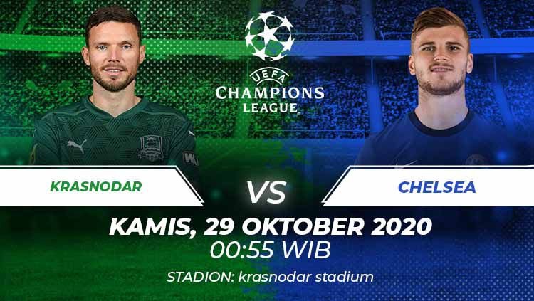 Link Live Streaming Liga Champions : Krasnodar VS Chelsea, Live di SCTV