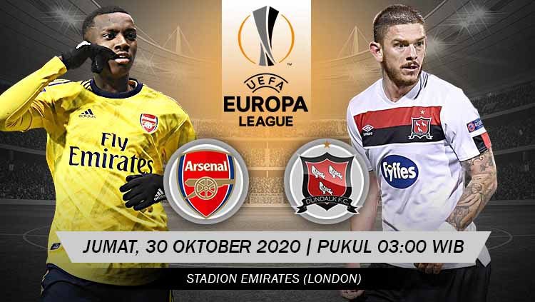 Link Live Streaming Pertandingan Liga Europa : Arsenal VS Dundalk, Live di SCTV