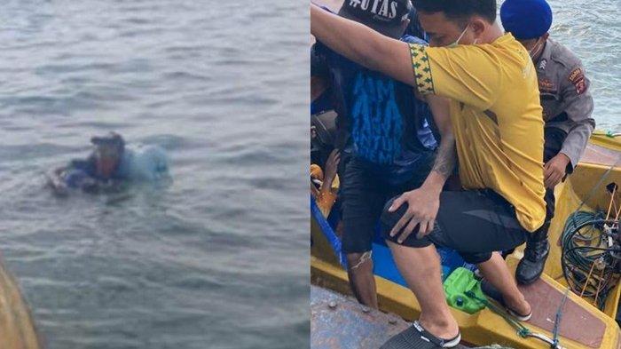 Imbas Kisruh Rumah Tangga Kakak, Pria 27 Tahun Nekat Berenang dengan Galon dari Balikpapan ke Malang