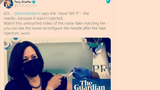Viral Video Wapres AS Kamala Harris Disebut Rekayasa Suntik Vaksin Corona