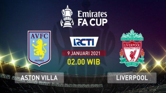 LINK LIVE STREAMING Piala FA, Aston Villa vs Liverpool Tonton Disisni ! 