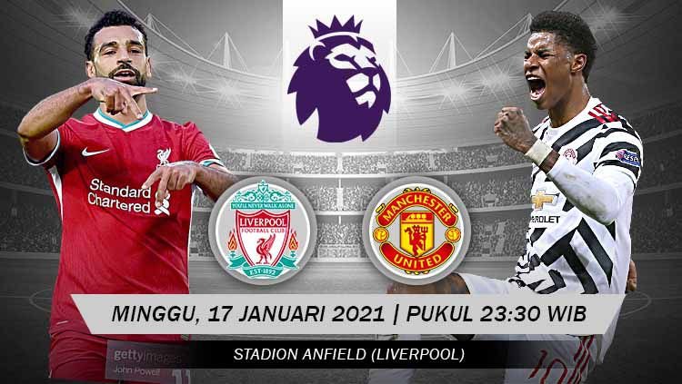 LINK Live Streaming Pertandingan Premier League BIG MATCH : Liverpool VS Manchester United, Perebutan Puncak Klasemen