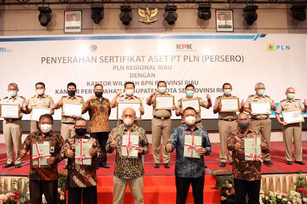 PT PLN dan KPK Lakukan Pengamanan Aset Rp100 Miliar di Provinsi Riau