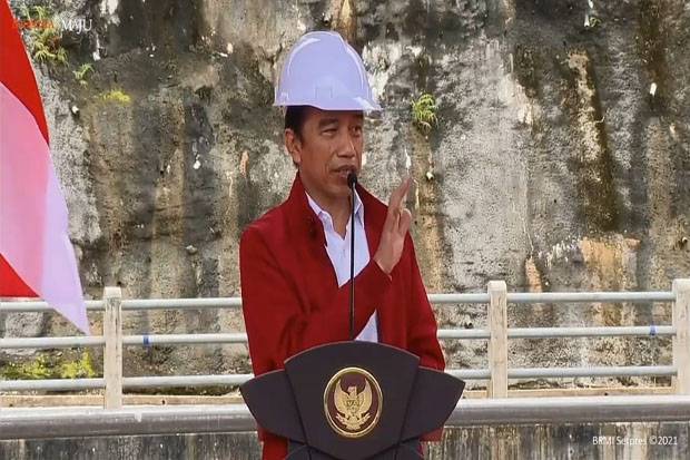 Meresmikan Bendungan Tapin di Kalsel, 'Ini Mampu Kurangi Banjir Secara Drastis' Ujar Presiden Jokowi