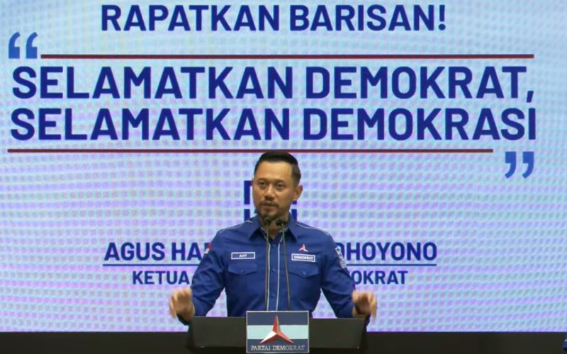 DPD Partai Demokrat DKI Jakarta Menggelar Cap Jempol Darah, Dukung AHY