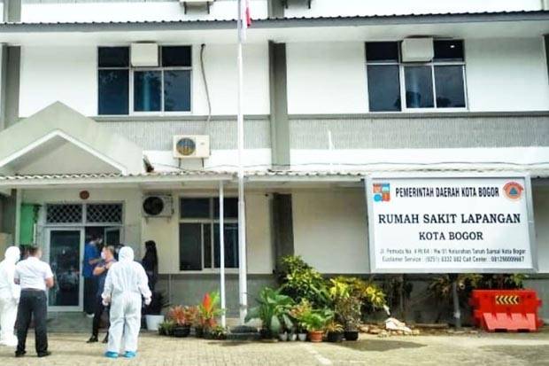 Tingkat Keterisian Pasien Covid-19 yang Dirawat di RS Lapangan Kota Bogor Terus Menurun