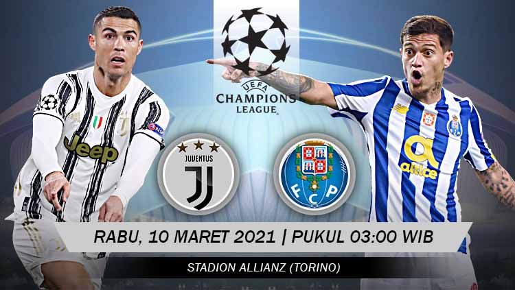 LINK Live Streaming Champions League : Juventus Vs FC Porto, Bisakah Juventus Comeback di Turin 