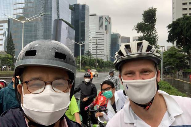 Dubes Denmark Puji Jakarta, 'Jakarta Semakin Menuju Kota yang Ramah Sepeda'