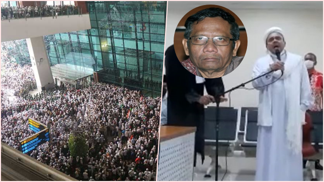 Habib Rizieq: Ledakan Massa Penjemput Saya di Bandara Akibat Pernyataan Mahfud!