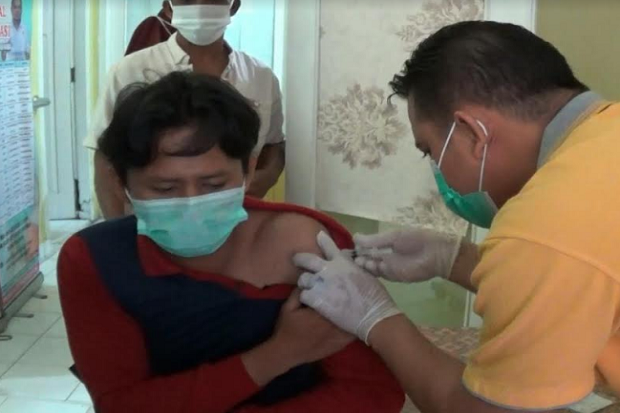Dimulai Sejak Satu Bulan Terakhir, Antusias Guru Ikut Vaksinasi COVID-19 di Bangka Tengah Tinggi