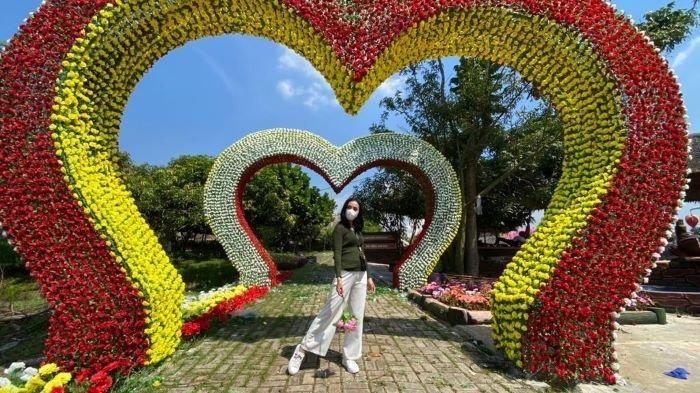 Taman Bunga Menjadi Spot Swafoto Terbaru di Wisata Cikao Park Purwakarta 