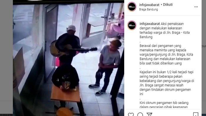 Viral Video Aksi Kekerasan Pengamen pada Pengunjung di Bandung, Tersinggung Ditinggal saat Nyanyi