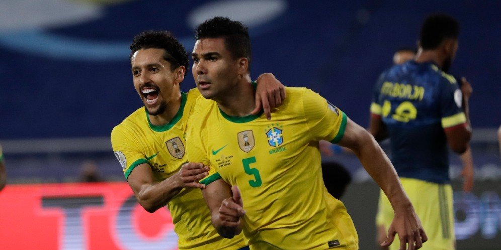 Copa America 2021, Casemiro Bawa Brasil Raih Kemenangan Dramatis atas Kolombia