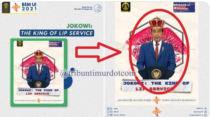 Medsos Pengurus BEM UI Diretas Usai Sebut Jokowi 'King of Lip Service'