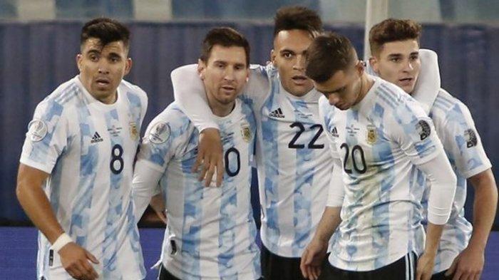 LINK Live Streaming Perempat Final Copa America : Argentina Vs Ekuador, Kombinasi Messi dan Martinez jadi Andalan 