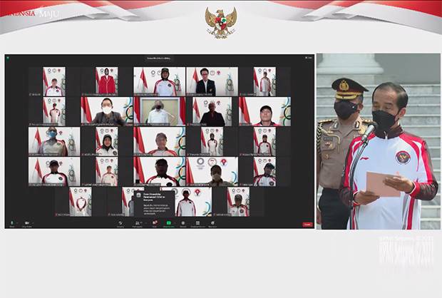 Presiden Jokowi Lepas Kontingen Indonesia untuk Olimpiade Tokyo 2020