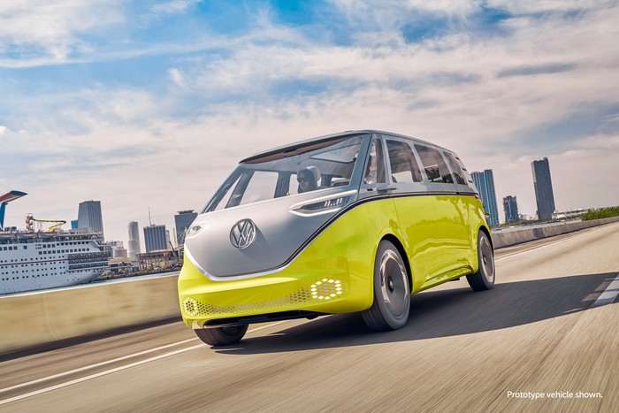 Mini Van Listrik VW ID.Buzz Tertangkap Kamera Sedang Test Drive, Siap Dirils?