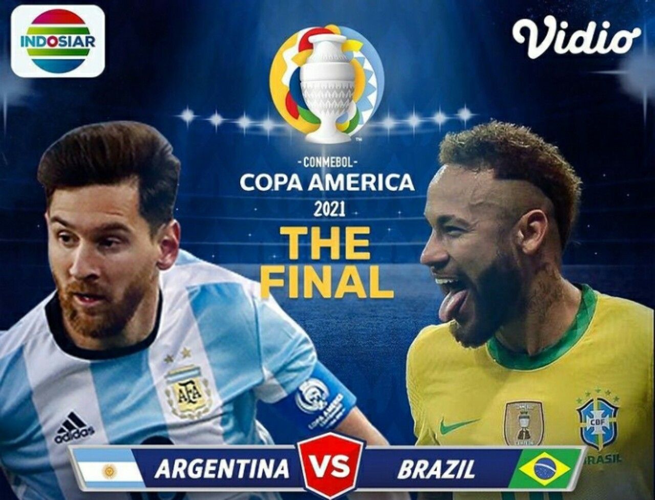 Sedang Berlangsung Live Streaming Pertandingan FINAL Copa America 2021 : Argentina VS Brasil