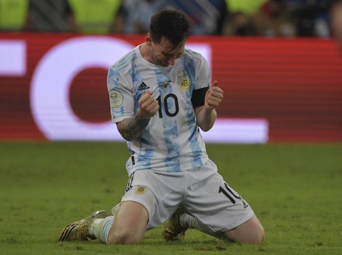 Lionel Messi Akhiri 'Puasa' Trofi Selama 20 Tahun untuk Argentina