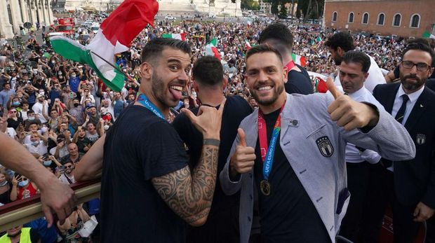 Italia Lakukan Parade Keliling Roma Usai Juara Euro 2020 