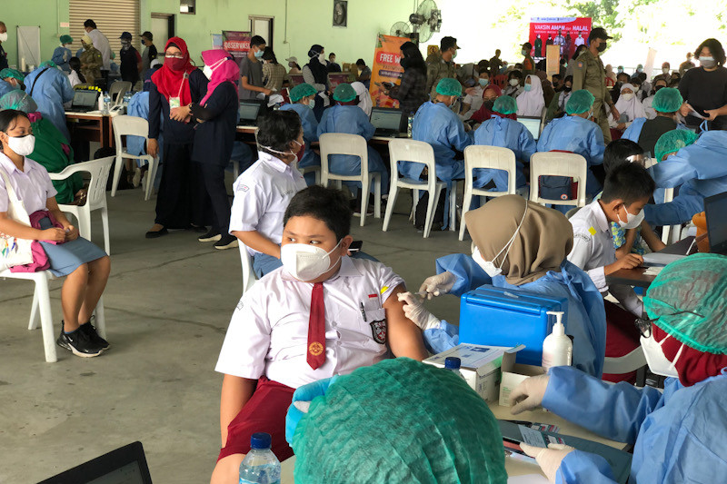 Vaksinasi Anak di Kota Yogyakarta Diikuti 250 Pelajar