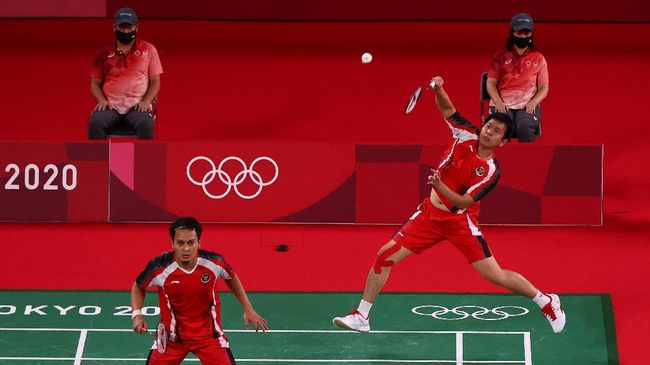 LINK Live Streaming Cabor Bulutangkis Olimpiade Tokyo 2020 : Hendra Setiawan/Mohammad Ahsan VS Aaron Chia/Wooi Yik Soh