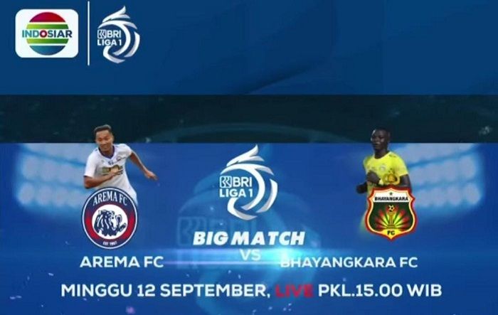LINK Live Streaming Pertandingan BRI Liga 1 BIG MATCH : Arema FC vs Bhayangkara FC