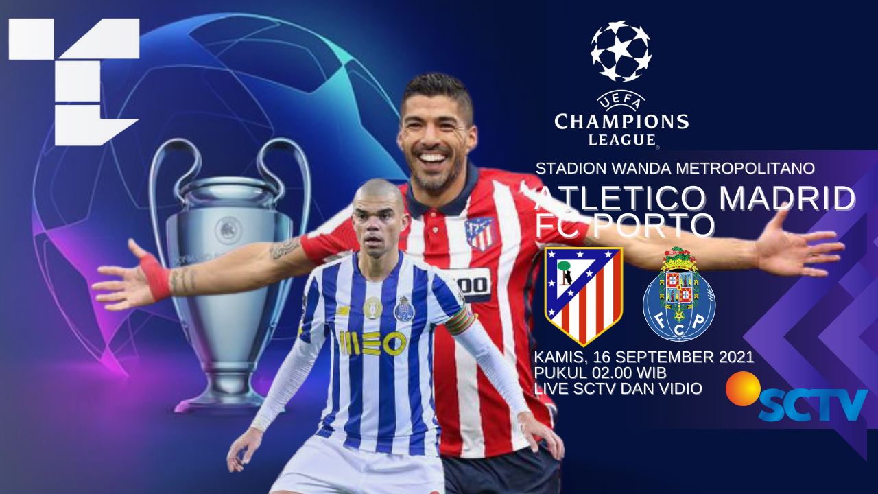 LINK Live Streaming Champions League : Atletico Madrid Vs Porto, Los Rojiblancos Diunggulkan ! 