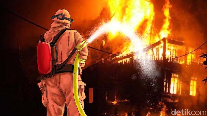 Tragis! Ayah Tewas Saat Selamatkan Anak yang Terjebak Kobaran Api  