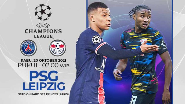 LINK Live Streaming Liga Champions : PSG Vs RB Leipzig, Ditayangkan di SCTV ? 