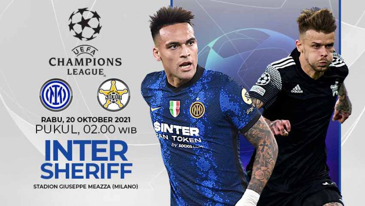 LINK Live Streaming Liga Champions : Inter Milan vs Sheriff, Live di TV Online ! 