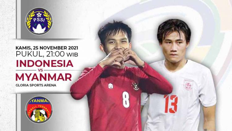 LINK LIVE STREAMING : Timnas Indonesia vs Myanmar, Malam ini Pukul 21.00 WIB 