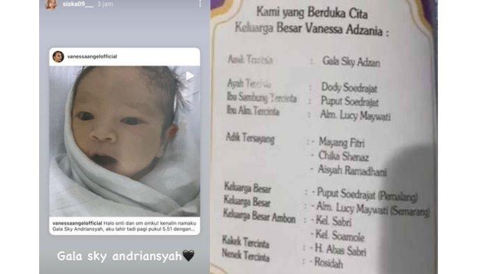 Siska Pengasuh Gala Pajang Nama Anak Vanessa Angel, Ingatkan Doddy Sudrajat yang Ubah Nama Gala?   