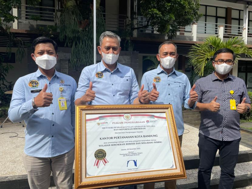 Jelang Tutup Tahun, Kantor Pertanahan Kota Bandung Raih WBBM